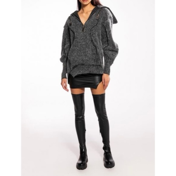 Nia Half Zip Wool-Blend Pullover - Picture 9 of 15